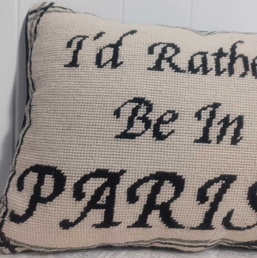 C&F Needlepoint Pillow - Picture 2 of 9